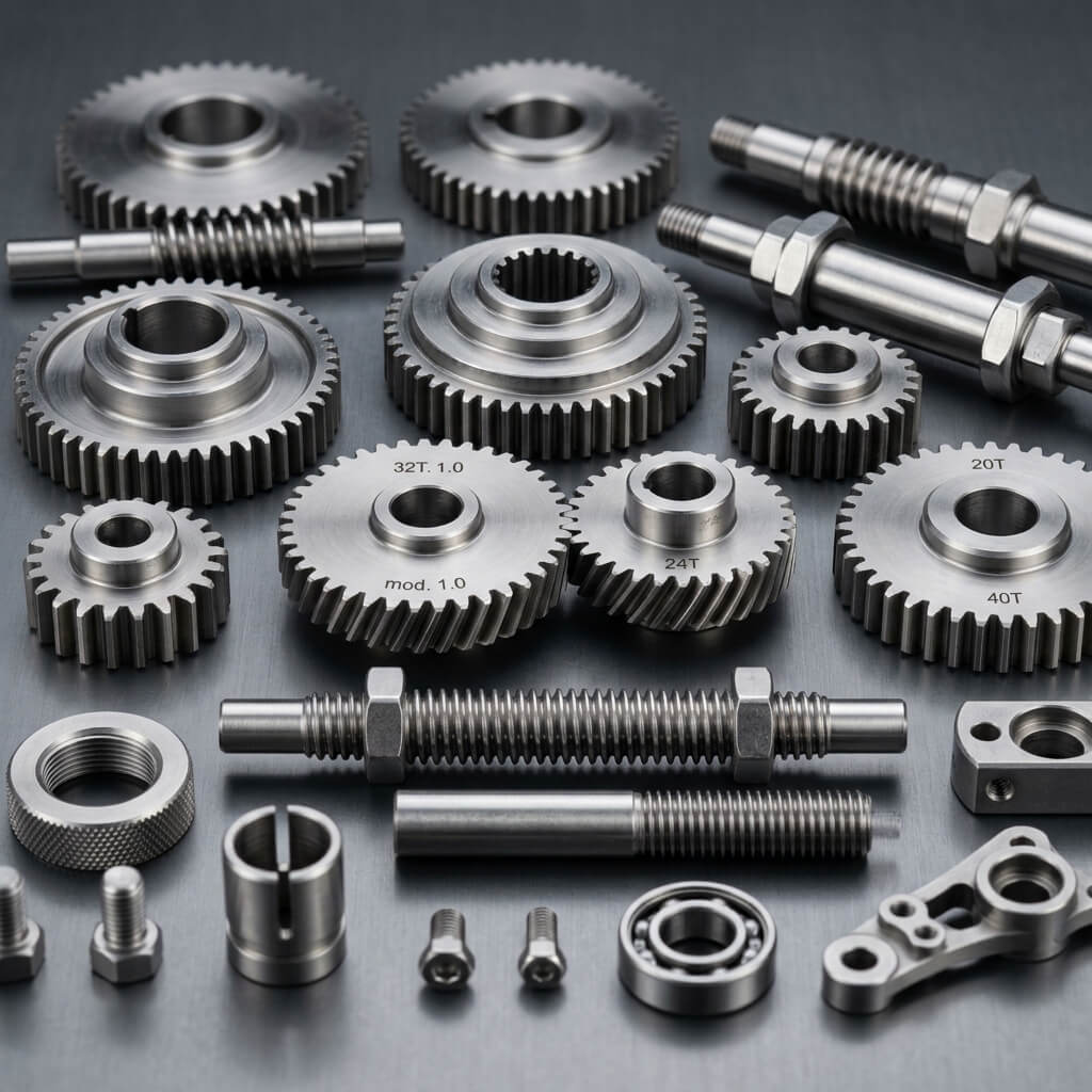 High-precision lathe turned shafts and fittings